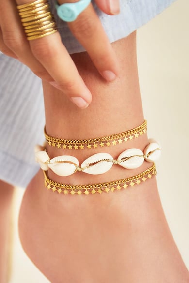 stainless steel anklet stars  h5 Picture2